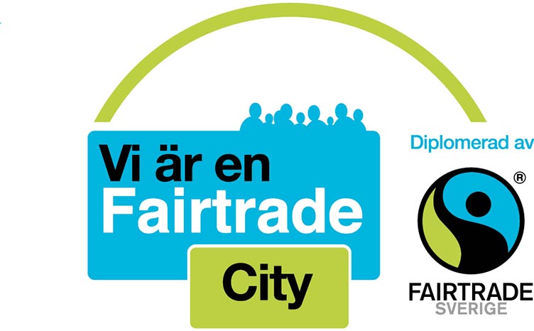 Logotype Vi är en Fairtrade City