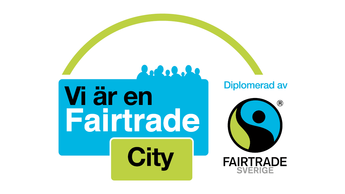 Logotyp Vi är en Fairtrade City