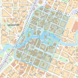 Karta över Citykärnan